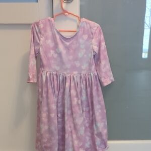 Charming Lavender Heart Dress for Kids